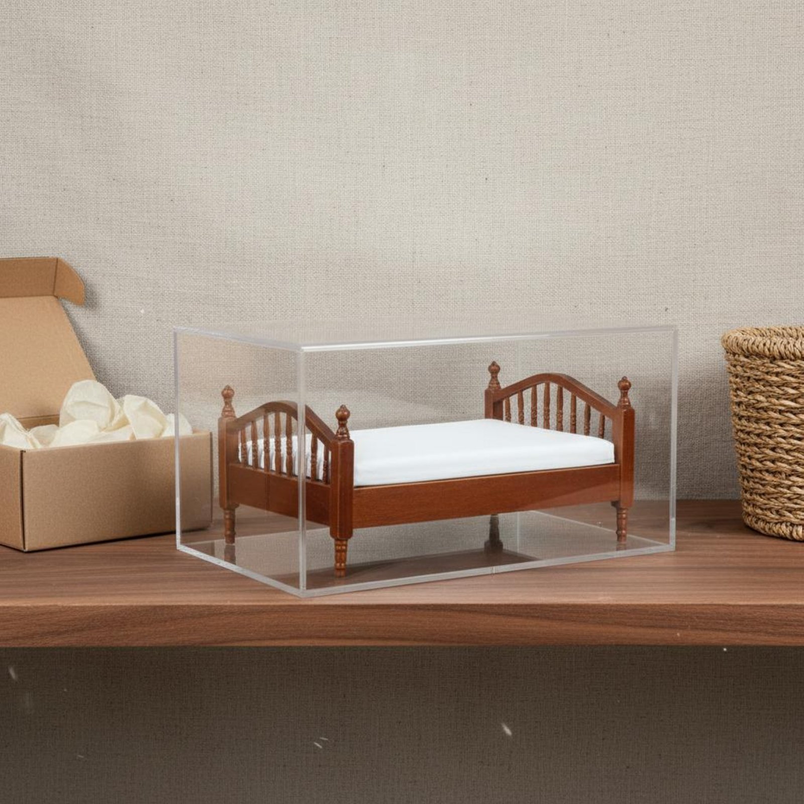 Home Textiles & Decorations - 1:12 스케일 침대 섬유 침구 인형