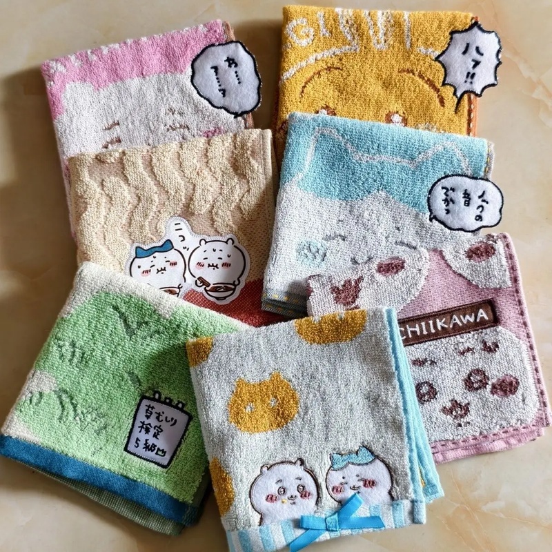 치이카와 면 소재의 작은 손수건, 귀여운 만화 자수 디 - Home Textiles Face Towel 리뷰 및 가격