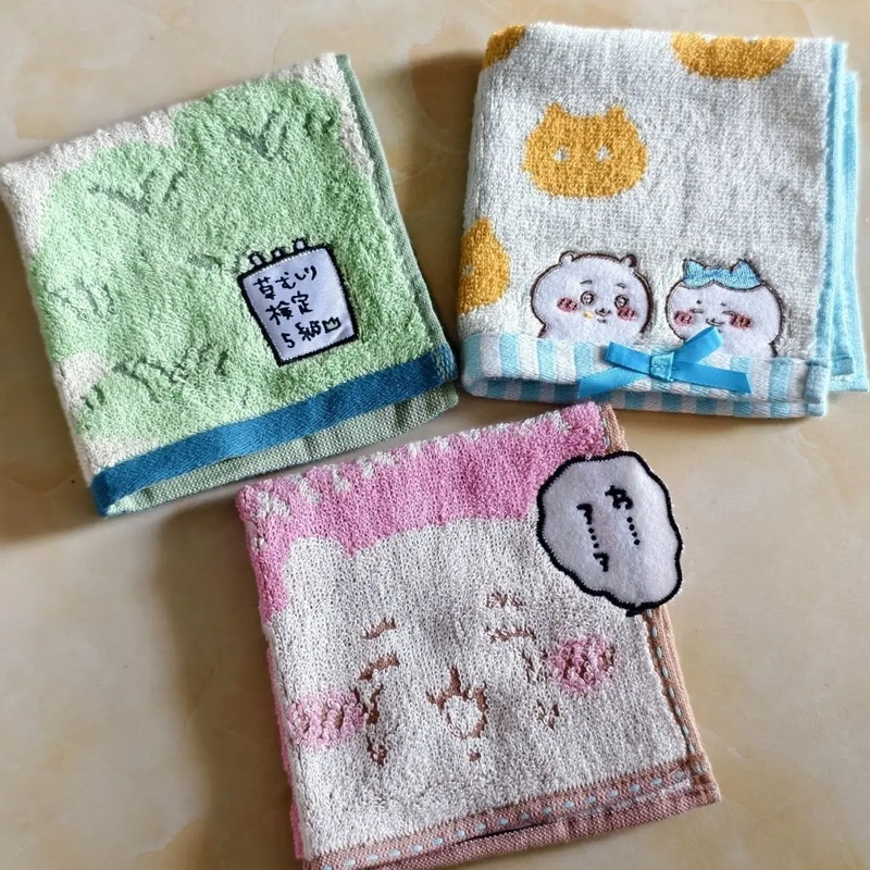 치이카와 면 소재의 작은 손수건, 귀여운 만화 자수 디 - Home Textiles Face Towel 리뷰 및 가격
