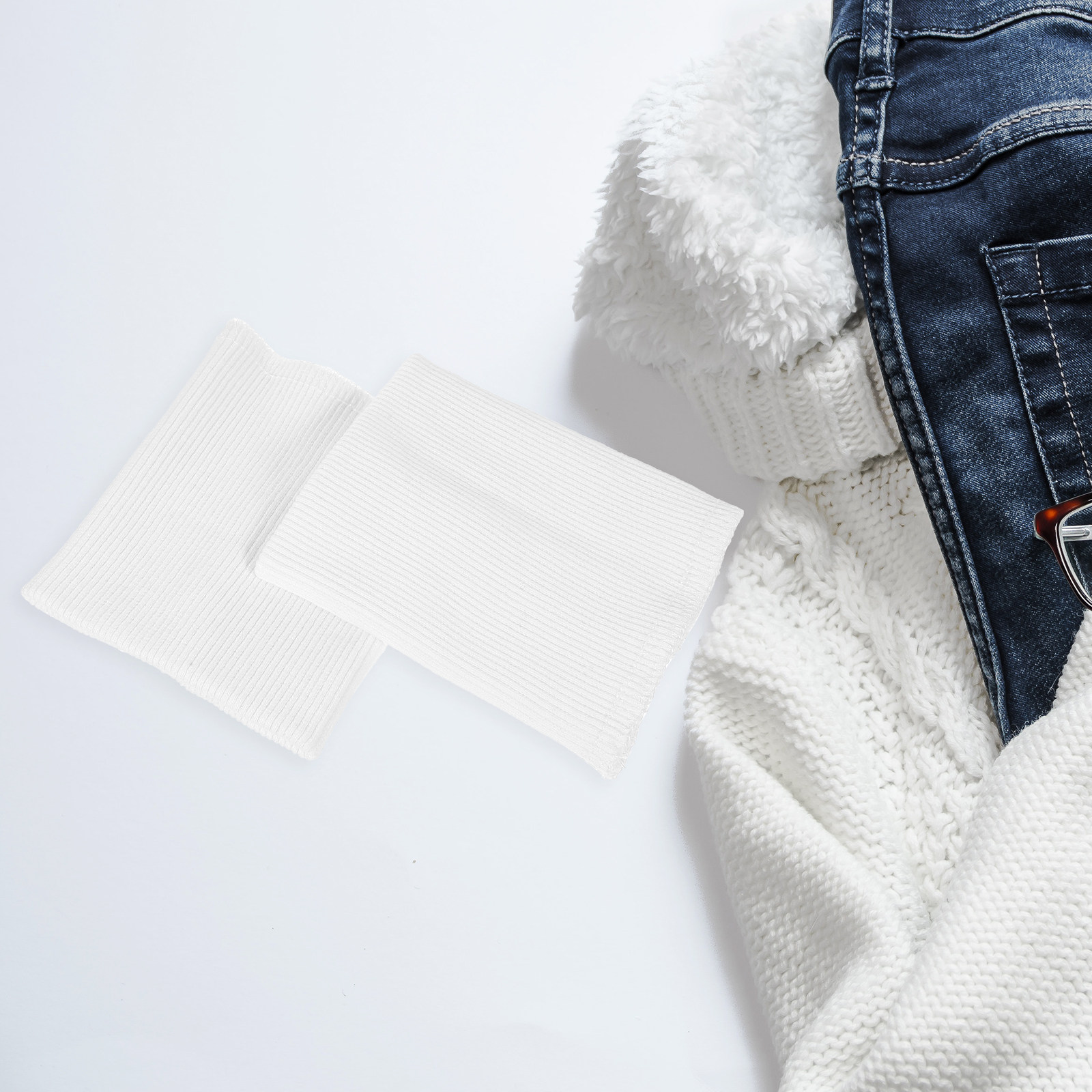 두꺼운 골지 짜임의 신축성 있는 소매/다리 부분용 원단 - Home Textiles Direct 리뷰 및 가격