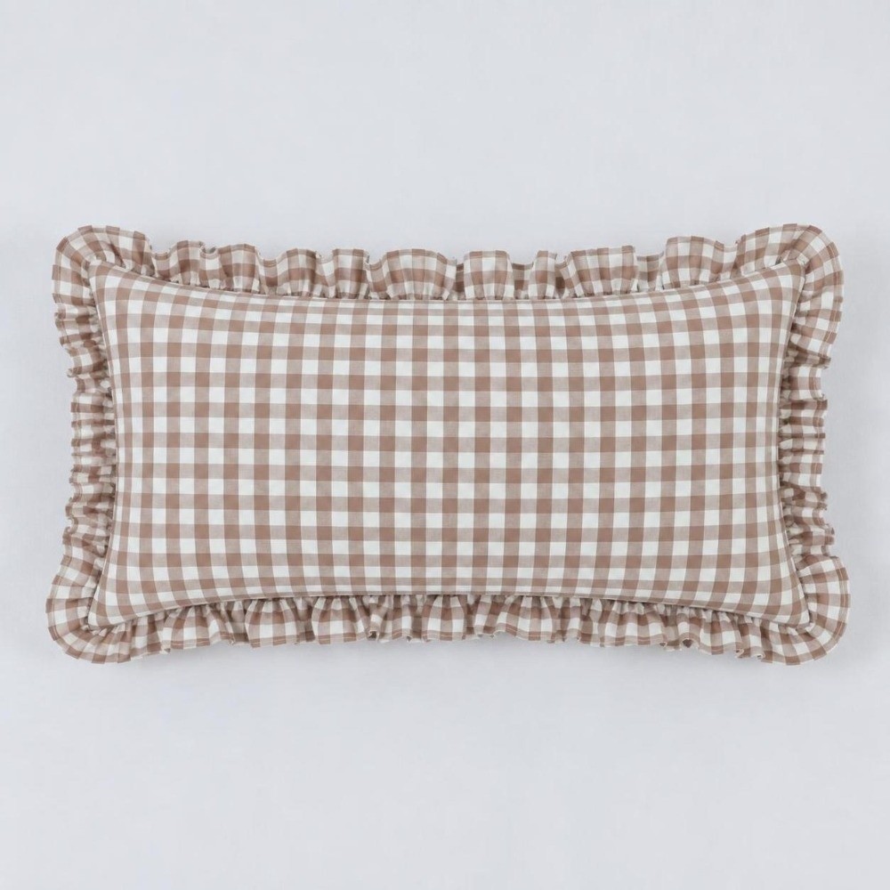 정사각형 모양의 러플 장식 쿠션 커버, 45x45cm, - Home Textiles & Decorations 리뷰 및 가격