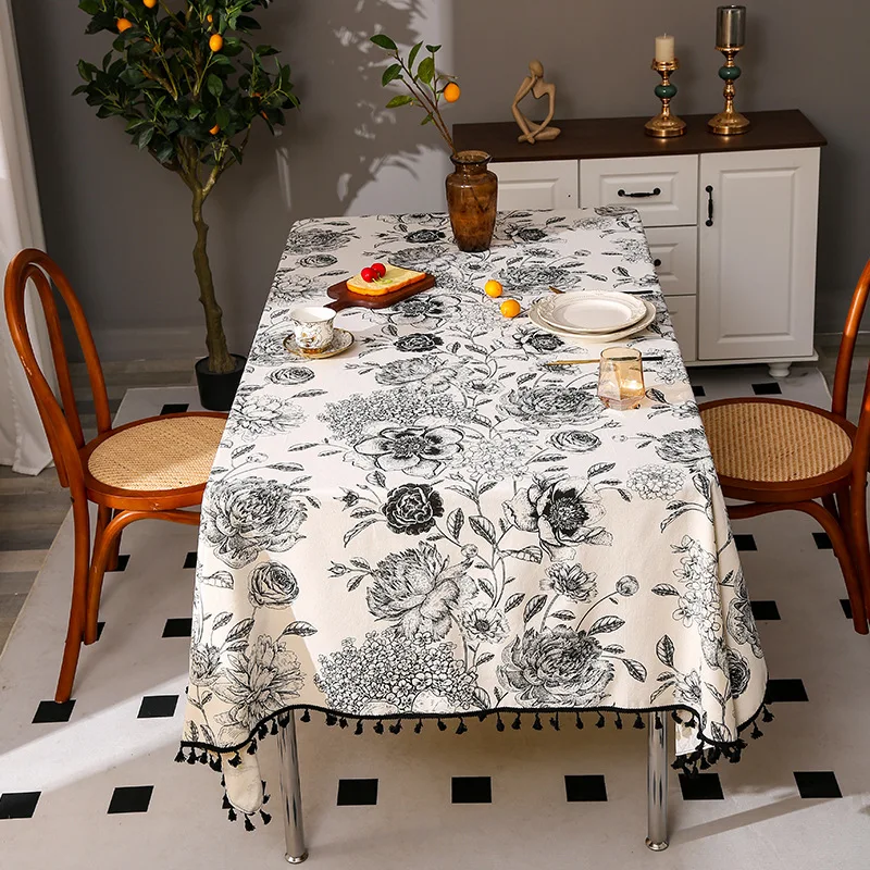 꽃무늬 테이블보, 인기 상품, 린넨 및 면 소재, 레이 - Home Textiles Sale 리뷰 및 가격
