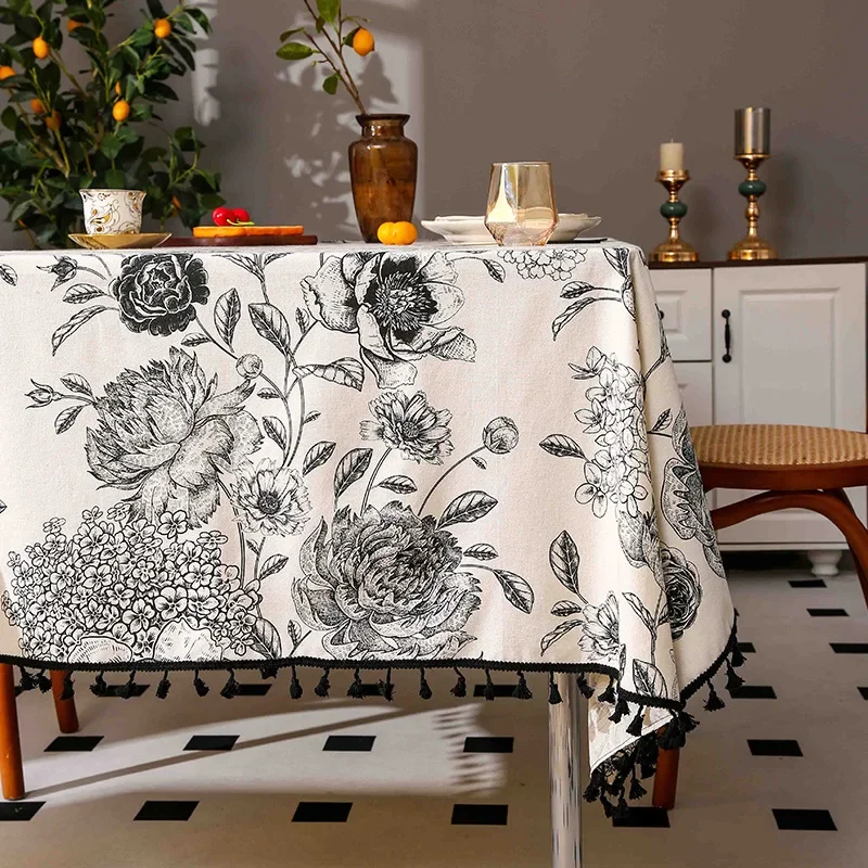 꽃무늬 테이블보, 인기 상품, 린넨 및 면 소재, 레이 - Home Textiles Sale 리뷰 및 가격