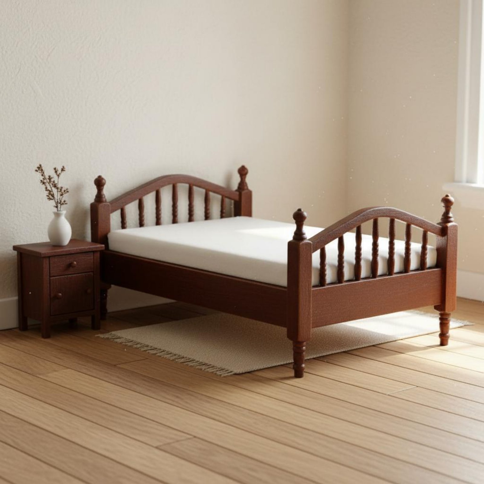 1:12 스케일 침대 섬유 침구 인형 집 침대 장난감  - Home Textiles & Decorations 리뷰 및 가격