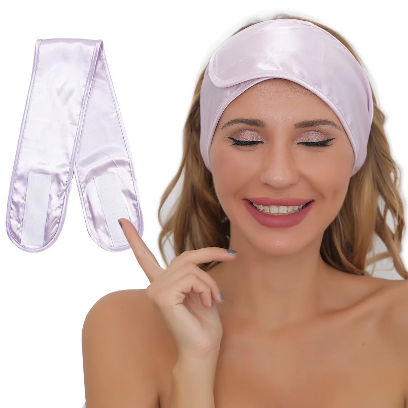 여성용 실키한 새틴 소재의 조절 가능한 스파 헤어밴드, - Home Textiles Face Towel 리뷰 및 가격