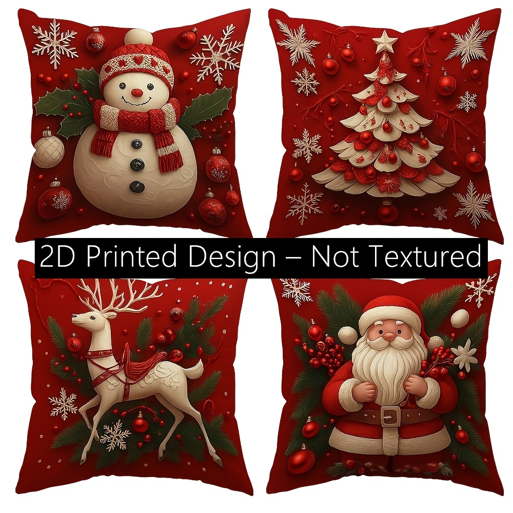 크리스마스 테마의 18x18인치 베개 커버 2개 세트, - Pillow Insert 18X18 리뷰 및 가격